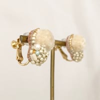 【 tsubomi 】ピアス・イヤリング_ivory