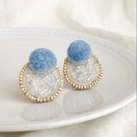【 uroko 】_ ice blue ピアス・イヤリング