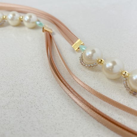 long long ribbon / morning sun beige