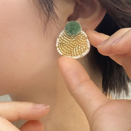 【 uroko 】ピアス_green