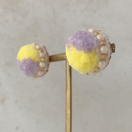 bico_yellow×purple ピアス