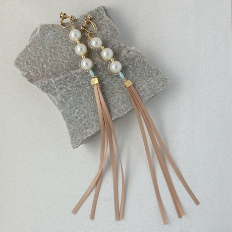 long long ribbon / morning sun beige