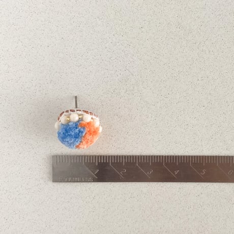 bico_orange×blue ピアス