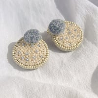 uroko / lake 刺繍イヤリング