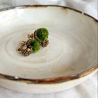 【 tsubomi 】ピアス・イヤリング matcha