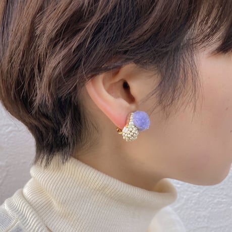 【 tsubomi 】ピアス_beige