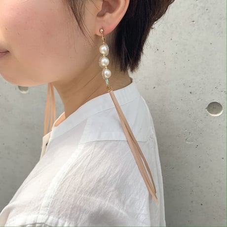 long long ribbon / morning sun beige