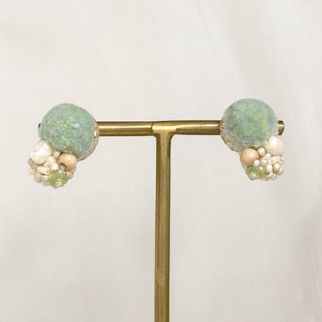 【 tsubomi 】ピアス・イヤリング_ kusumi mint