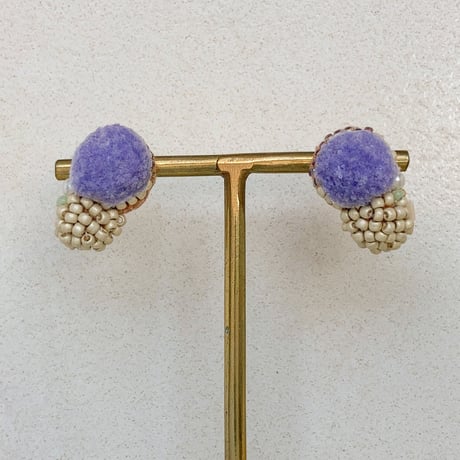 【tsubomi】ピアス・イヤリング lavender