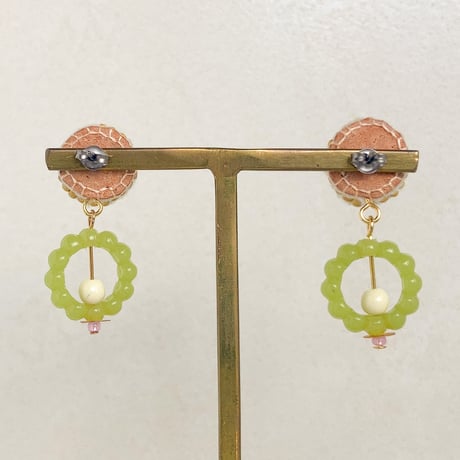 fluffy jewel / retro spring ピアス