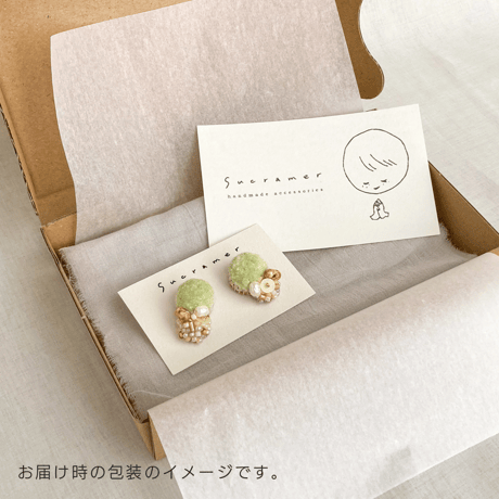 【 tsubomi 】ピアス・イヤリング_viridian
