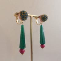 fluffy jewel seriese / earring