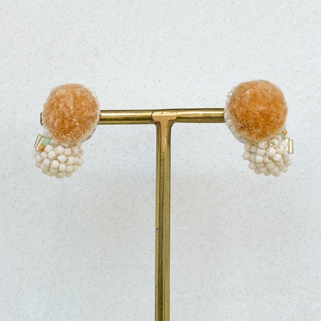 【 tsubomi 】ピアス_beige