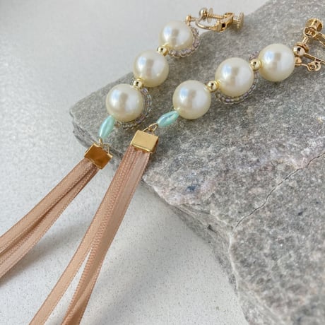 long long ribbon / morning sun beige