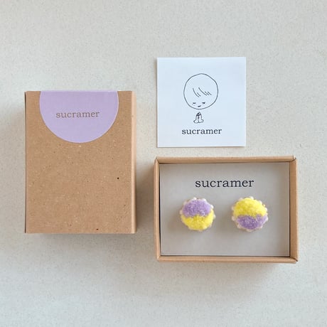 bico_yellow×purple ピアス