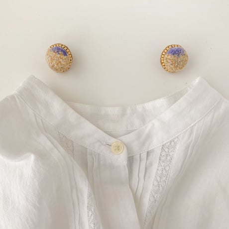 bico_purple×multi color ピアス