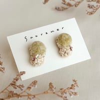 【 tsubomi 】ピアス・イヤリング_light green