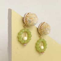 fluffy jewel / retro spring ピアス