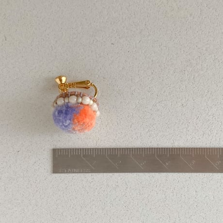 bico_orange×purple イヤリング