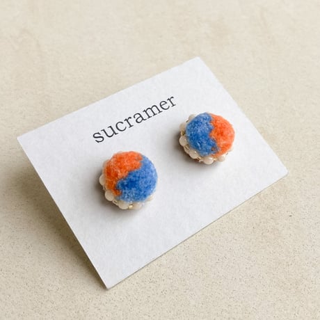 bico_orange×blue ピアス