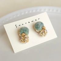【 tsubomi 】ピアス・イヤリング_ powder blue