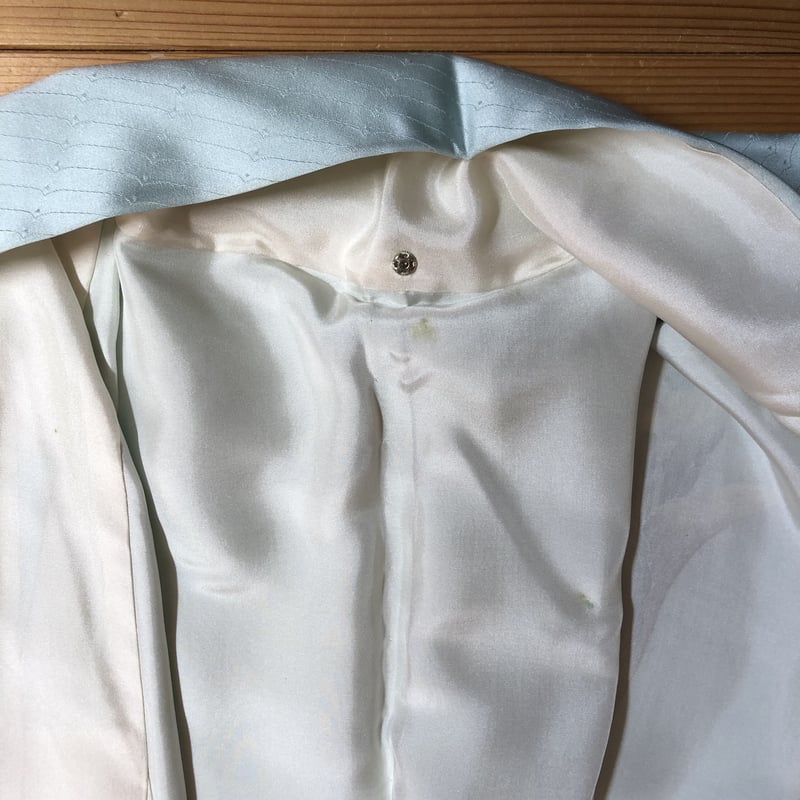 袷 訪問着 ブルーぼかし 鈴蘭 椿 NAH-2 | リサイクルの着物屋 着楽庵