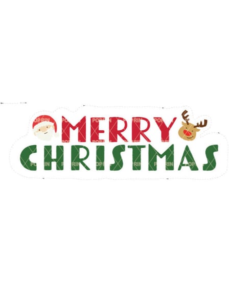 クリスマスロゴPOP【シンプル】