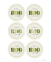 BBQ まるPOP　【ナチュラル】