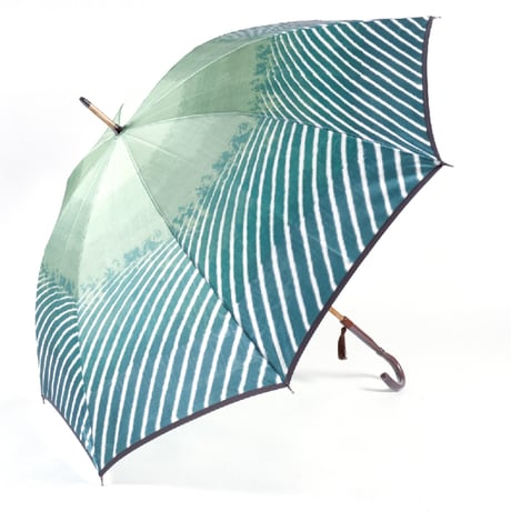 新品【日本の職人の技術が詰まった1本】風景画風 ほぐし織 高級長傘 雨傘 8本骨 新品【日本の職人の技術が詰まった1本】風景画風 ほぐし織 高級