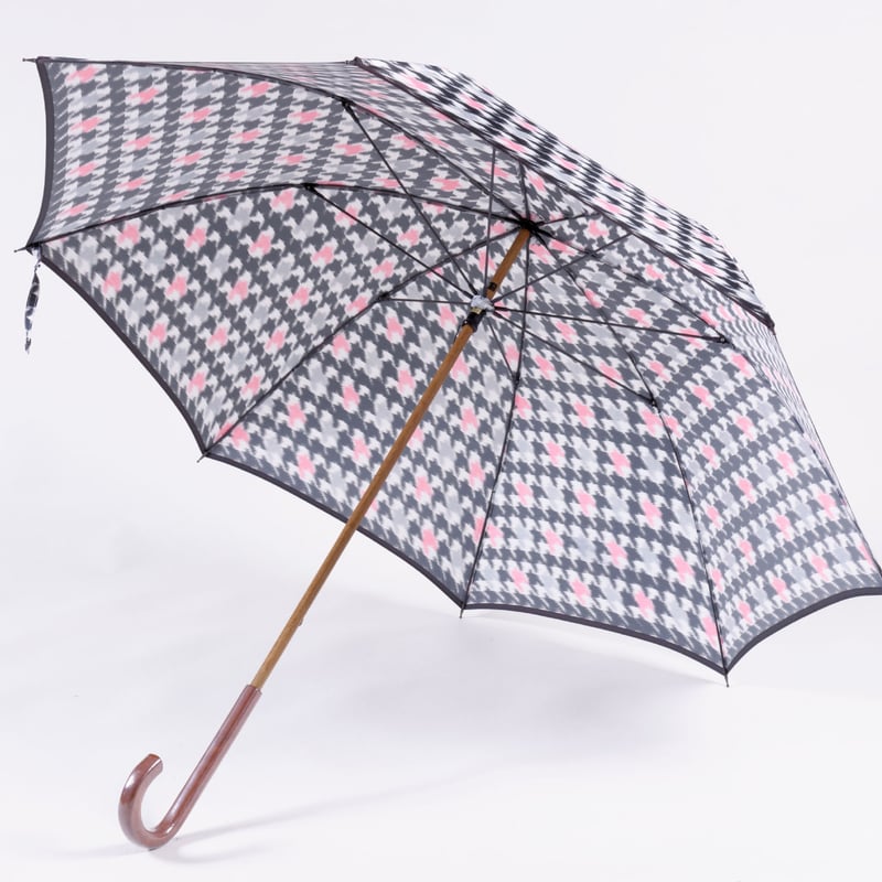 新品タグ付　レア　希少　 J.PRESS 長傘　千鳥格子　高級品 千鳥/ピンク | 舟久保織物オンラインストア|長く愛用できる日本製の高級傘
