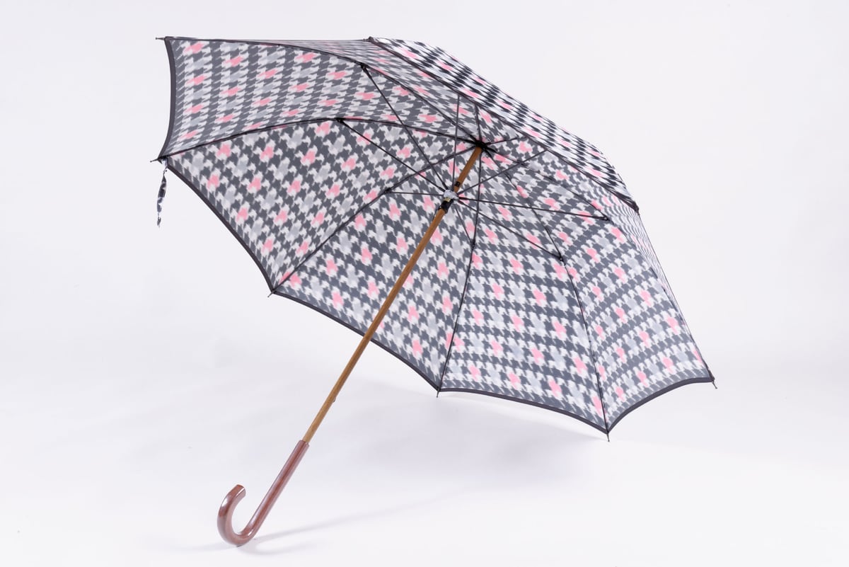 千鳥/ピンク | 舟久保織物オンラインストア|長く愛用できる日本製の高級傘