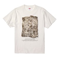 墨絵Tシャツ「オレの王国、海を渡ったよ。」(フランクフルト)