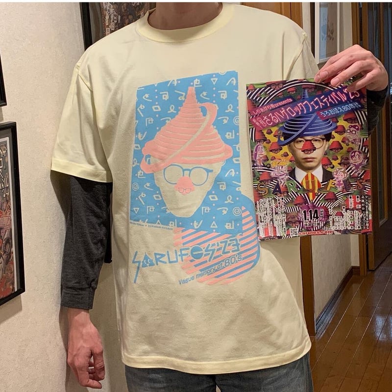 しりあがり寿さん　直筆イラスト　Tシャツ 漫画家・しりあがり寿とSasquatchfabrix.によるコラボレーション