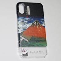 iphone X ケース [髭剃り富士]