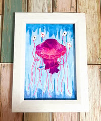水彩画｢4Aクラゲさん｣