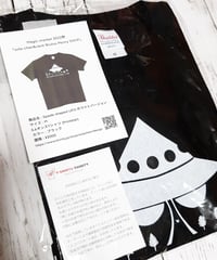 ♠型のUFOブラックTシャツ(Mサイズ)