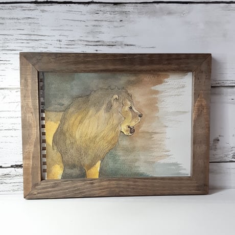 水彩画『LION』