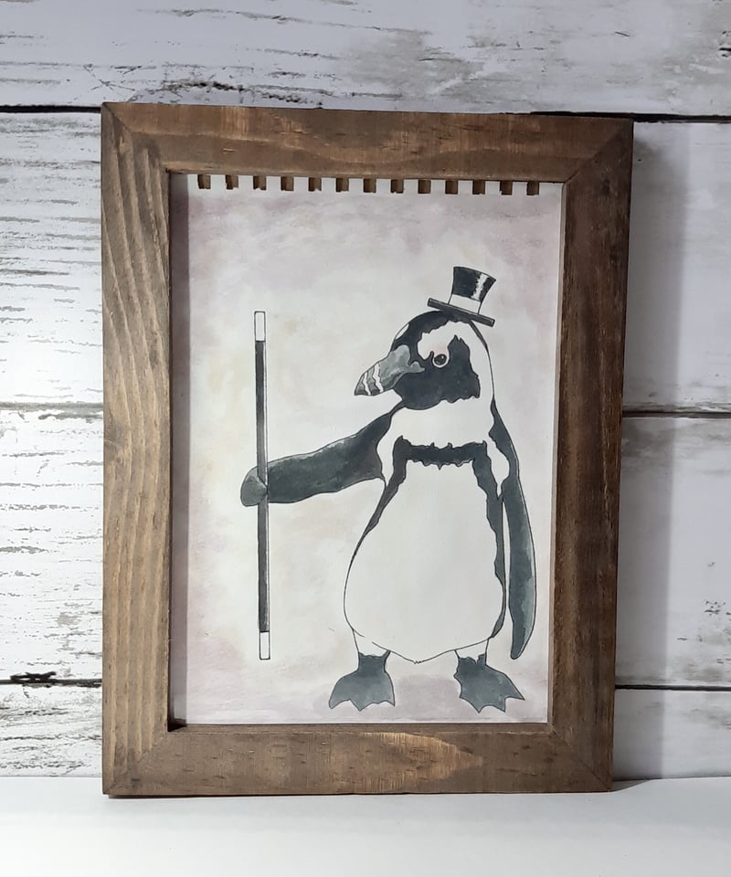 水彩画『マジシャンペンギン』 | sola-chan STORE