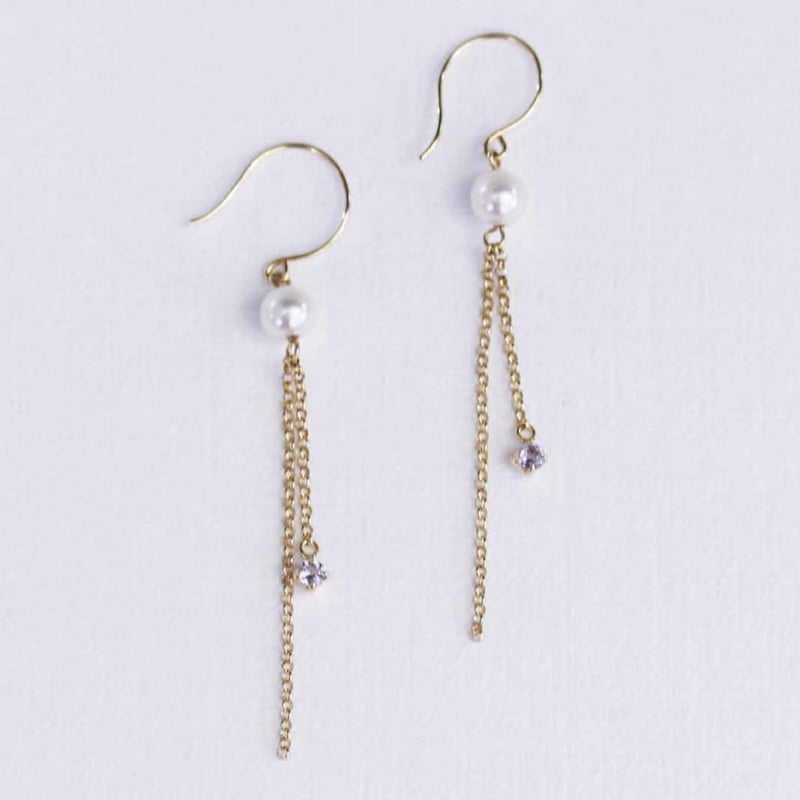 K10YG 淡水パール ピアス | erudo's STORE K10YG 淡水パール ピアス | erudo's STORE