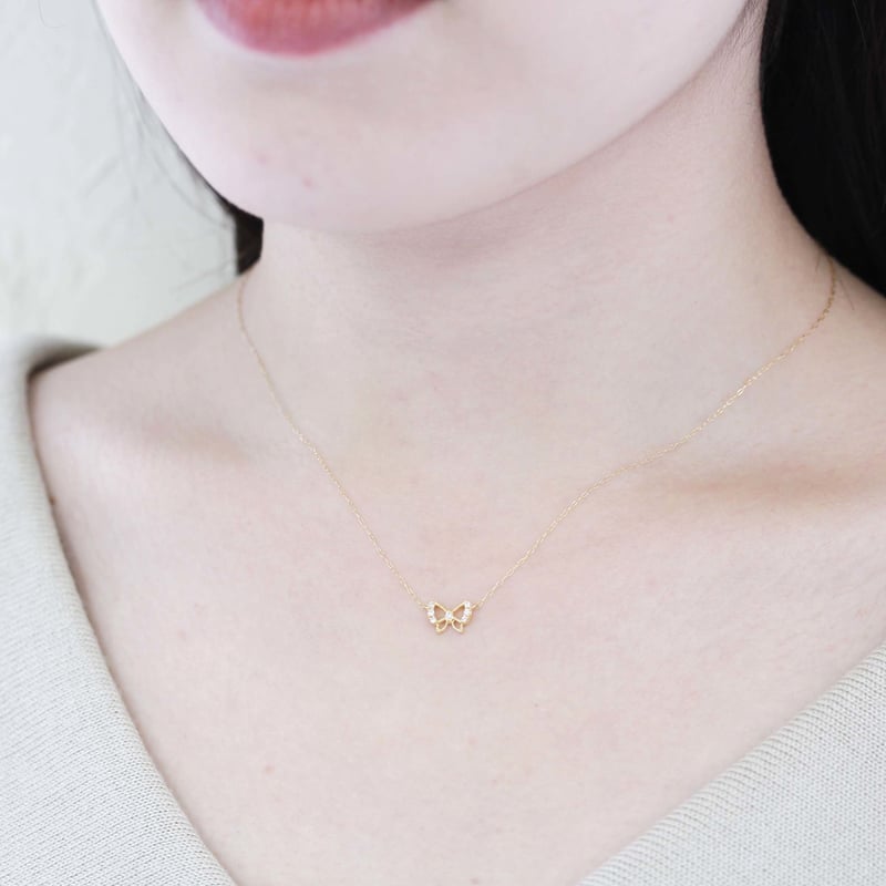 K18PG ダイヤモンド 0.04ct ネックレス | erudo's STORE