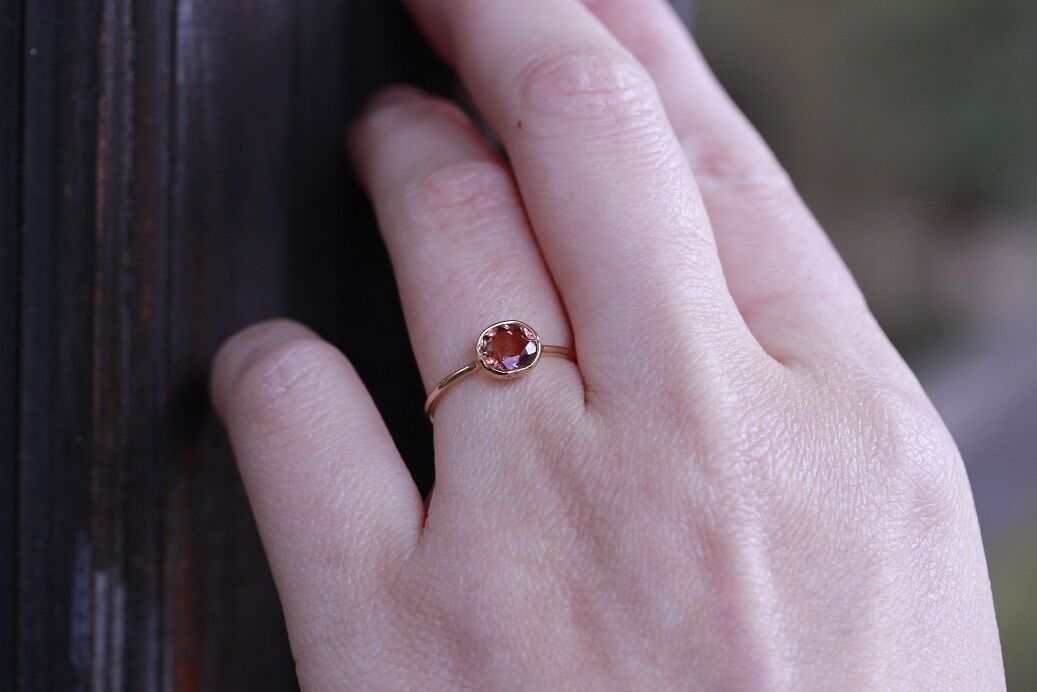 K10YG #10 バイカラートルマリンリング | erudo's STORE