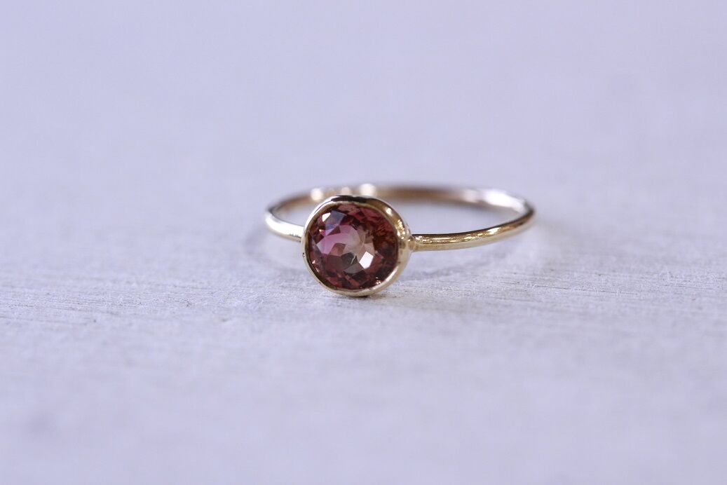 K10YG #10 バイカラートルマリンリング | erudo's STORE