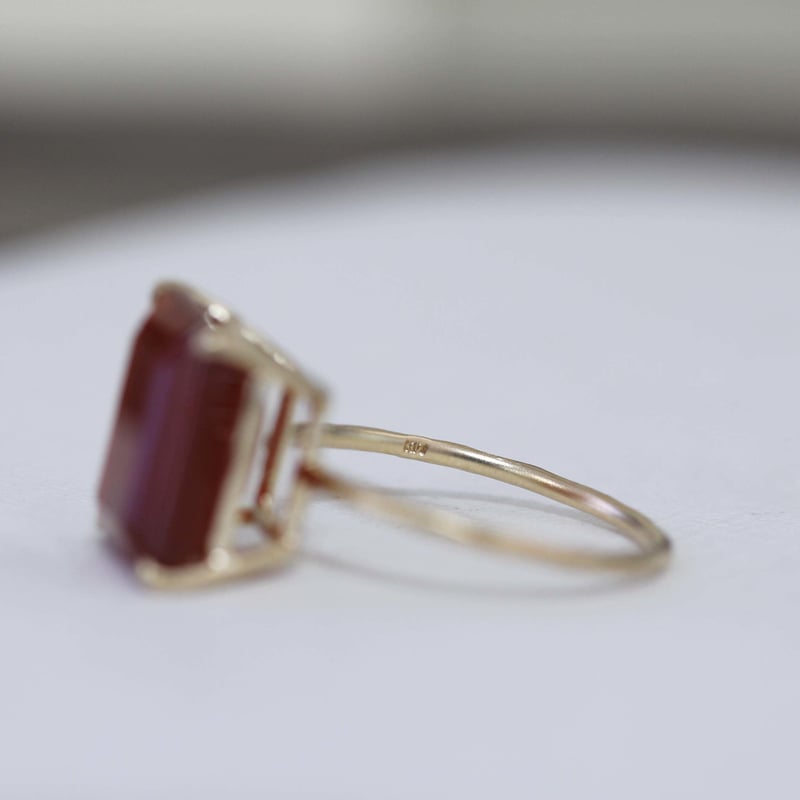 K10YG カーネリアン リング #12 | erudo's STORE