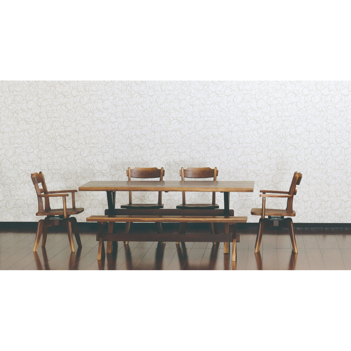 Rifaction キオリ 回転アームチェア AS-871(オーク材)/イバタ