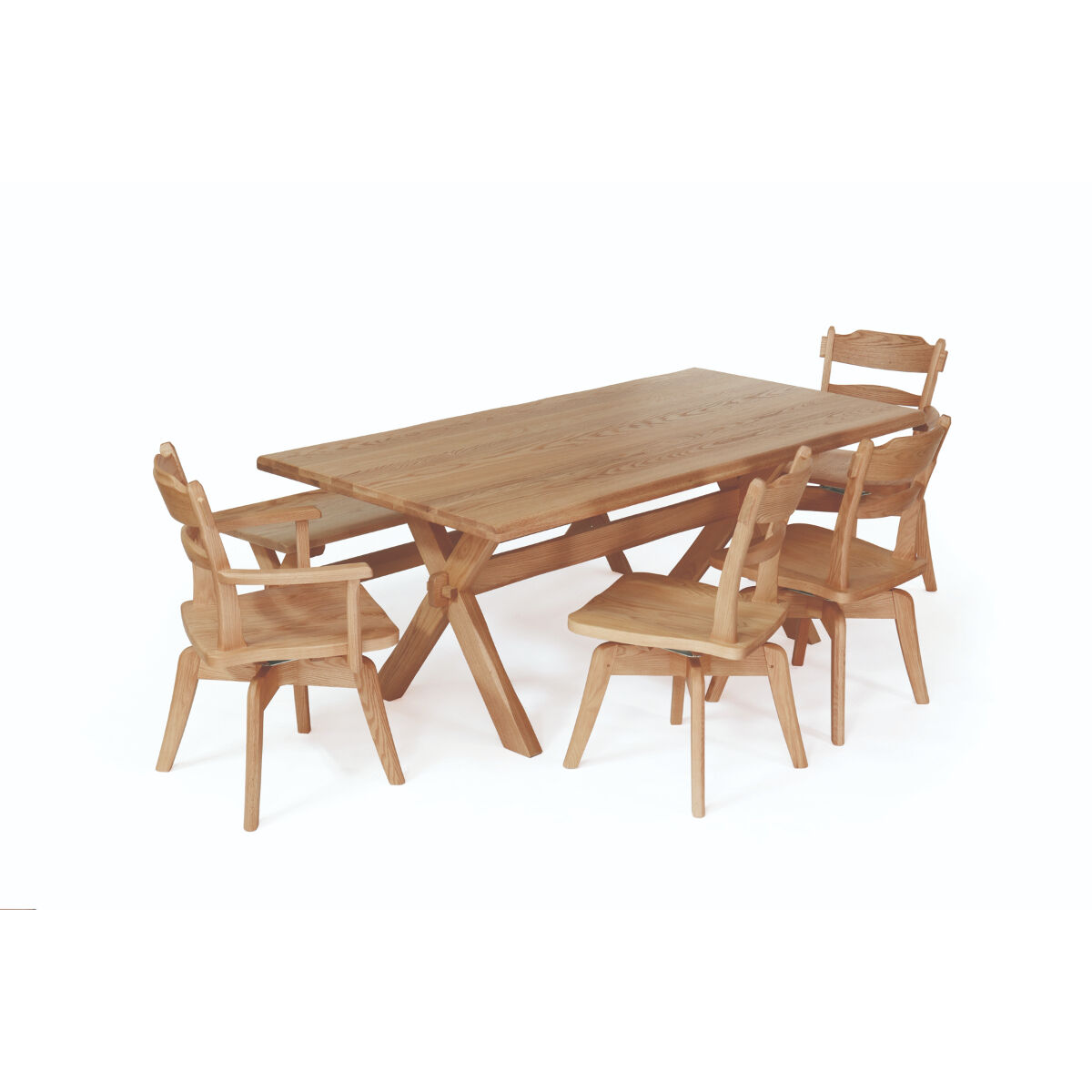 Rifaction キオリ 回転アームチェア AS-871(オーク材)/イバタ