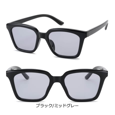 【4colors】ワイドスクエアフレームサングラス/UV99%cut/Ladies'・Men's  <No.2974>PU leather case