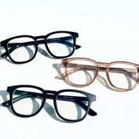 【3colors】スクエアフレームグラス/UV99%cut/Ladies'・Men's <No.2958>PU leather case