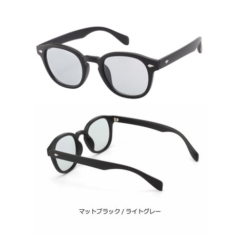 【7colors】ウェリントン サングラス/UV99%cut/Ladies'・Men's <No.2955>PU leather case