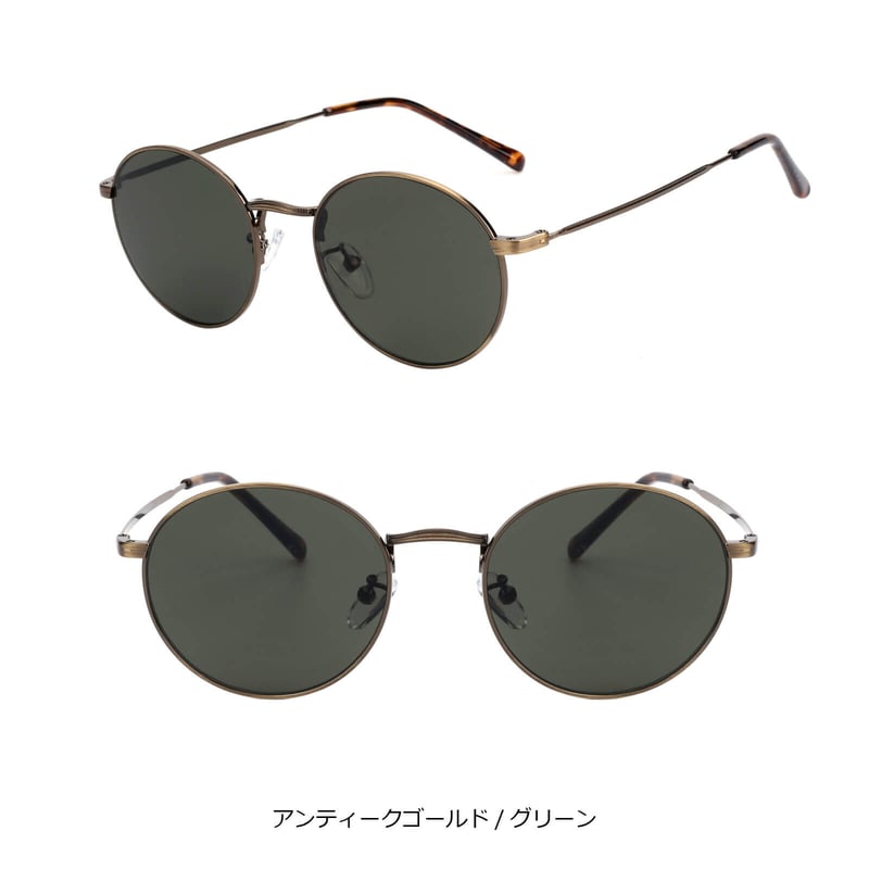 5colors】オーバルメタル サングラス/UV99%cut/Ladies'・Men's <