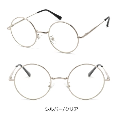【2colors】ラウンドメタルメガネ/UV99%cut/Ladies'・Men's  <No.3519>PU leather case